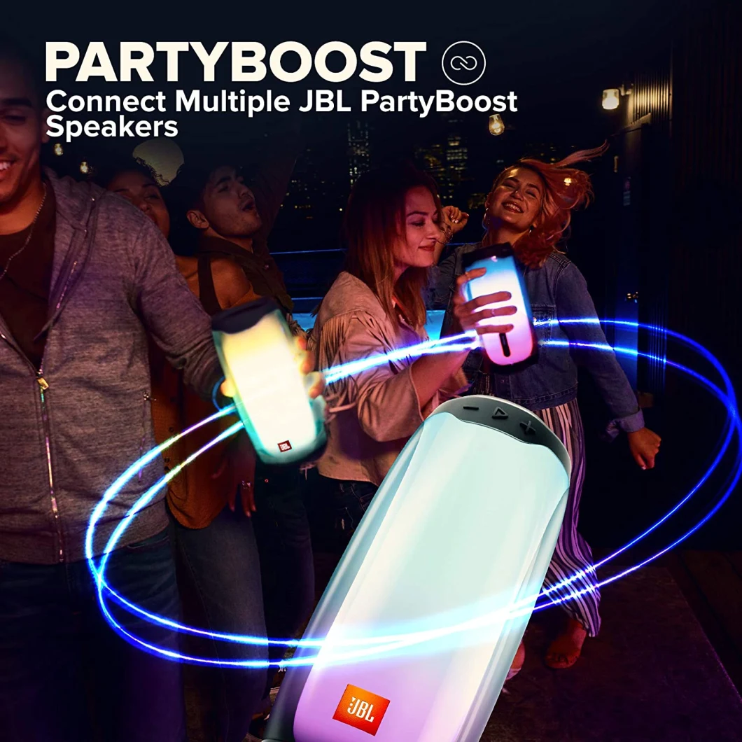 Pulse4 Wireless Bluetooth Speaker Stereo Sound with LED Light Party Speaker