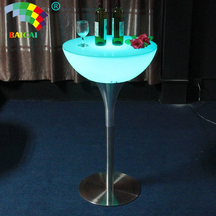 LED Illuminated Bar Cocktail Table