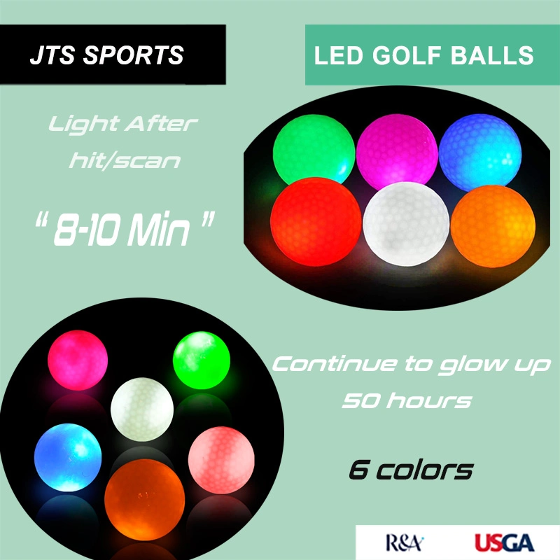 Manufacturer High Quality LED Colorful Golf Goods Glowing at The Dark Golf Ball