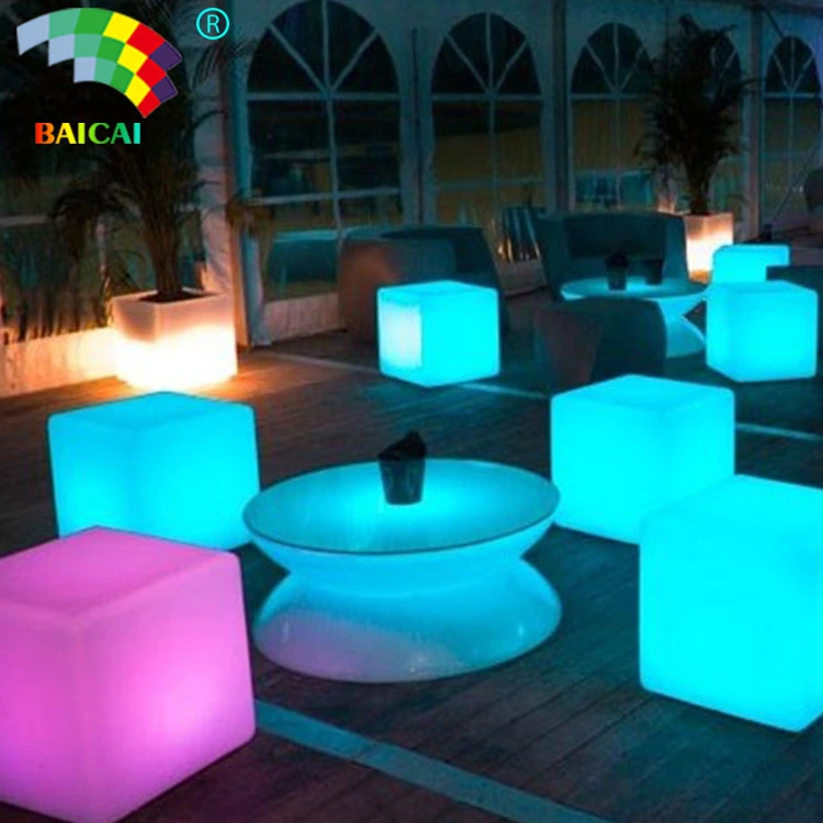 2017 16 Colour Light Flashing LED Cube Furniture LED Waterproof Pool Cube