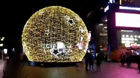 Boule de Noël de rue montée sur poteau LED Journée nationale LED