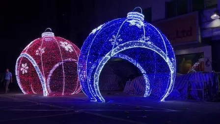 Ornement 3D de Noël Boule LED Décoration de centre commercial éclairée