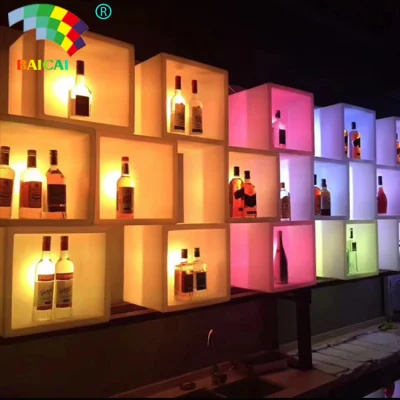 Meubles de maison à LED à changement de couleur en plastique