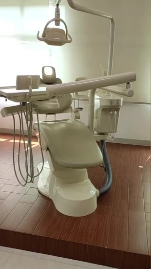 Chaise d'unité dentaire intégrale médicale d'alimentation directe d'usine avec lampe à polymériser à LED approuvée CE
