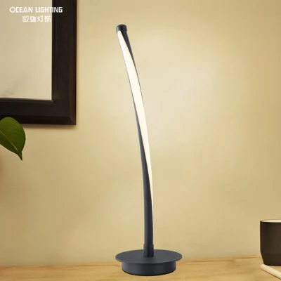 Ocean Lighting Lampe sur pied moderne à LED Ligne noire Lampadaire décoratif